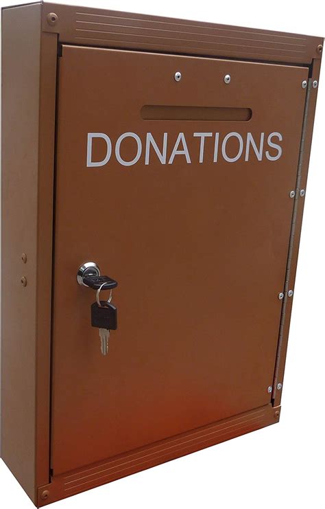 metal clothing donation box|heavy duty outdoor donation box.